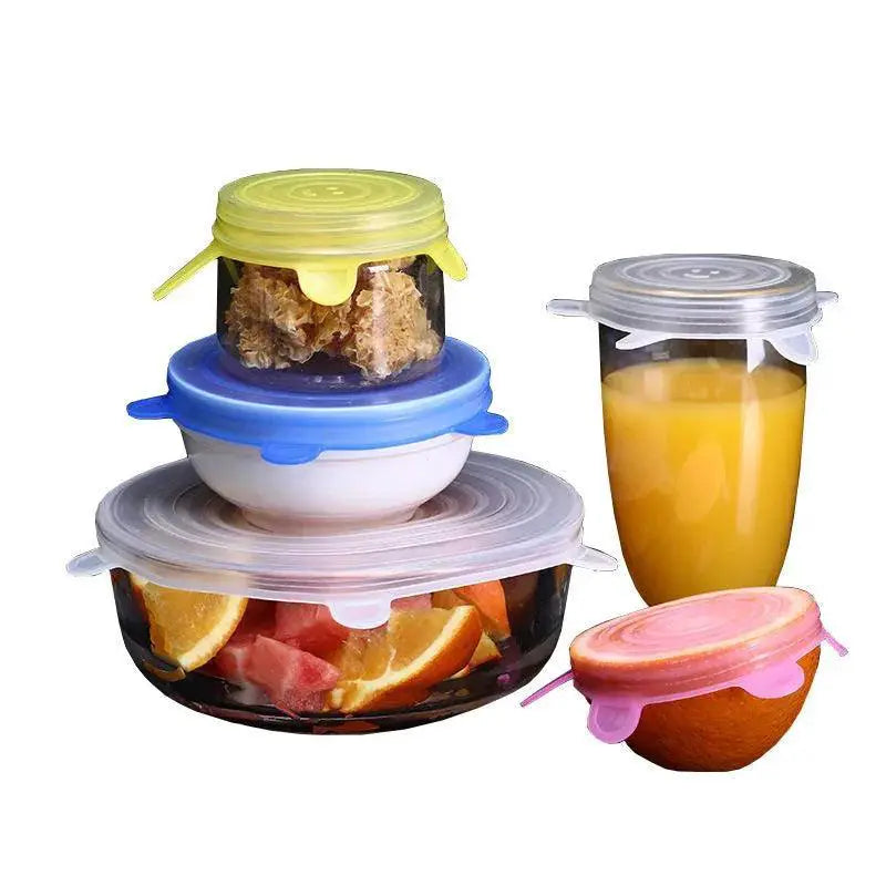 Reusable Silicone Stretch Lids For Bowls And Cookware