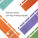 Enhanced Gaming Pudding Keycaps Dual Color RGB Backlit Set