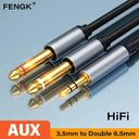 Double Trs Cable Aux Adapter