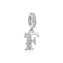 Sterling Silver Charm Star Letters
