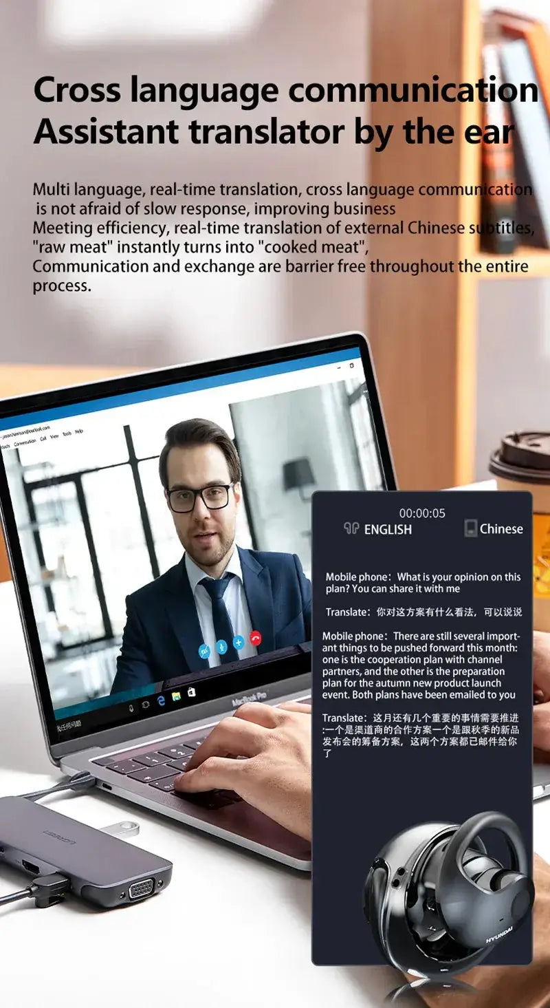 Real Time AI Translation Earbuds Travel Languages — product view 12