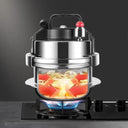 Portable Stainless Steel Pressure Cooker for Camping Cooking
