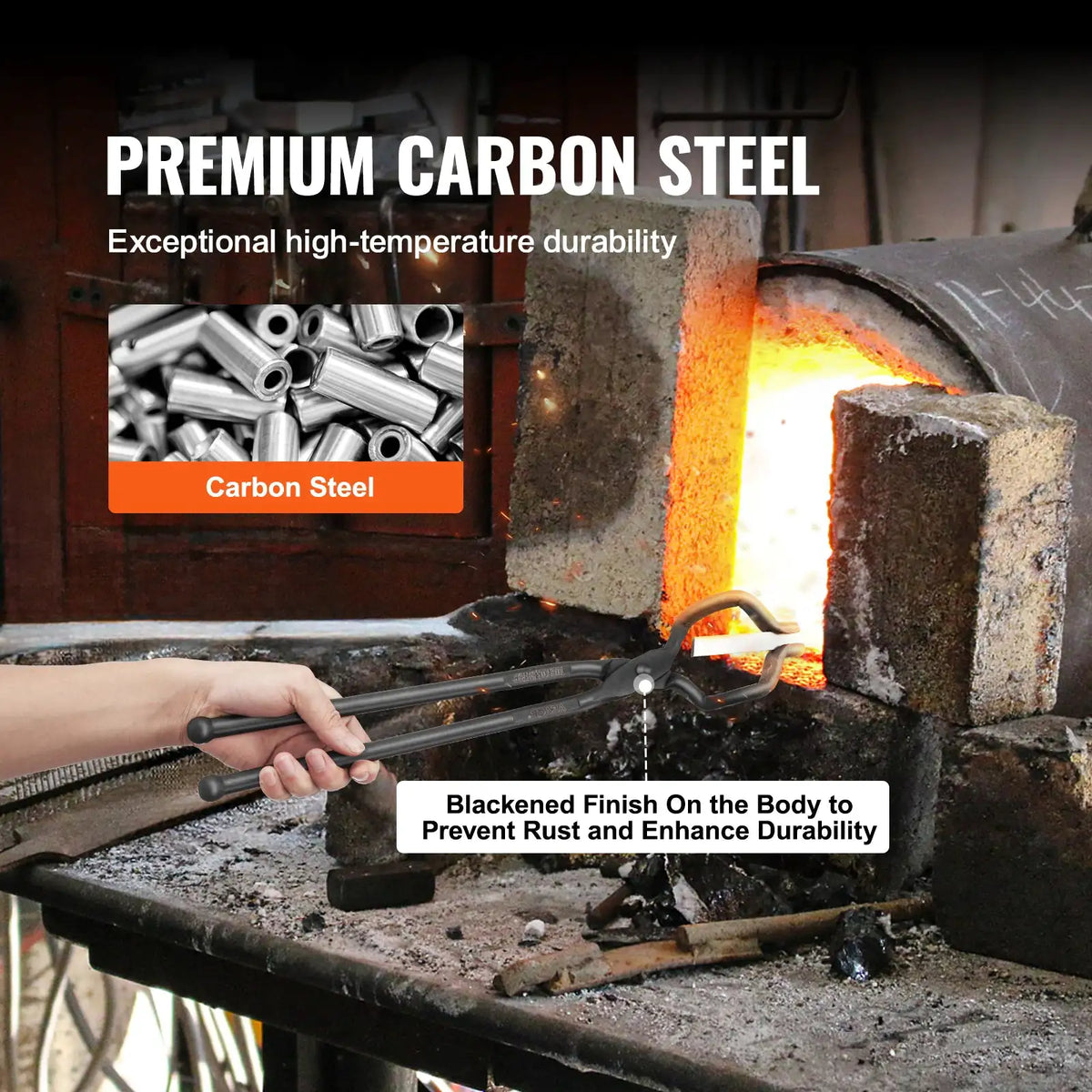 Blacksmith Tongs Set Carbon Steel — product image 5