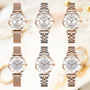 OLEVS Women Mesh Link Stainless Watch