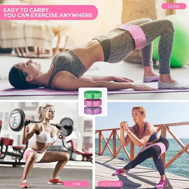 Premium Yoga Resistance Bands Anti Slip For Leg And Glute