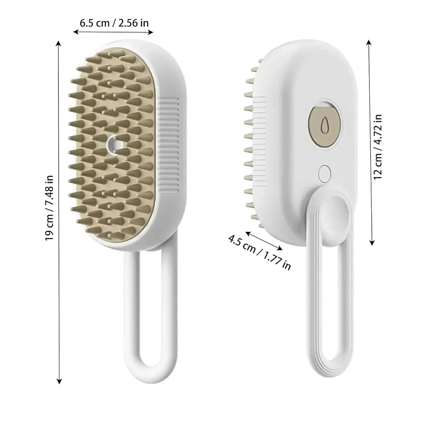 Steamy Dog Brush Electric Spray Cat Hair 3 In 1 Tool