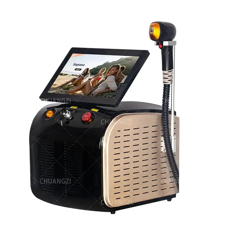 6000W Portable Ice Platinum Diode Laser Hair Removal Machine 3 Wavelengths 755 808 1064nm Painless Salon Beauty Equipment