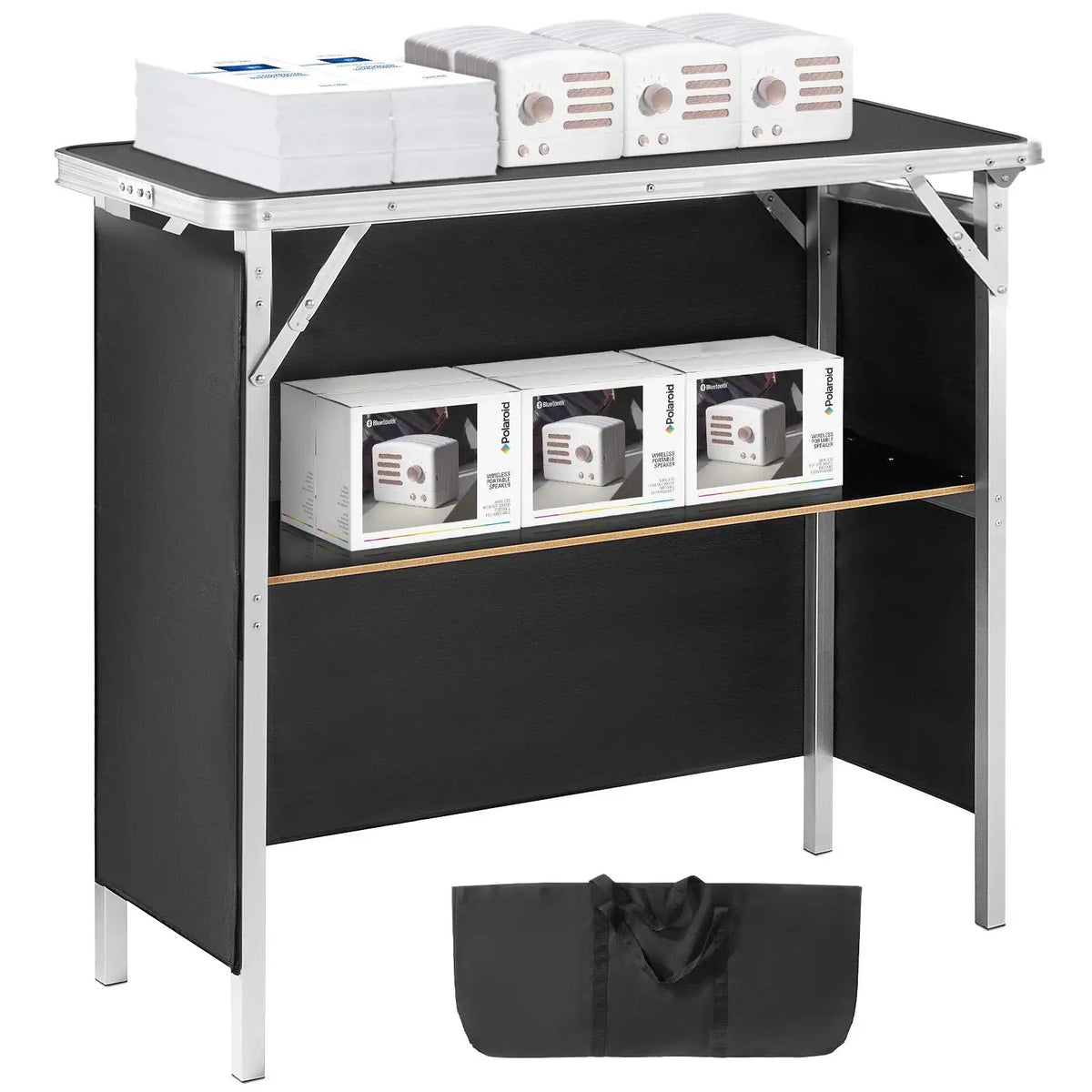 Foldable Portable Bar Table Black — product image 1