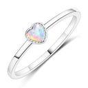 Sterling Silver Ring Sparking Purple