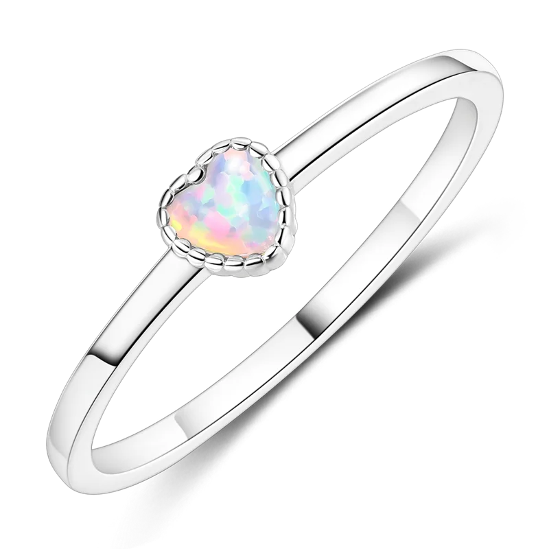 Sterling Silver Ring Sparking Purple