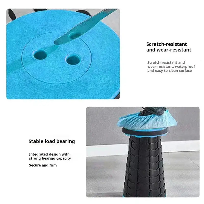 Outdoor Folding Stool Portable Chair Retractable Adjustable - OurLum.com