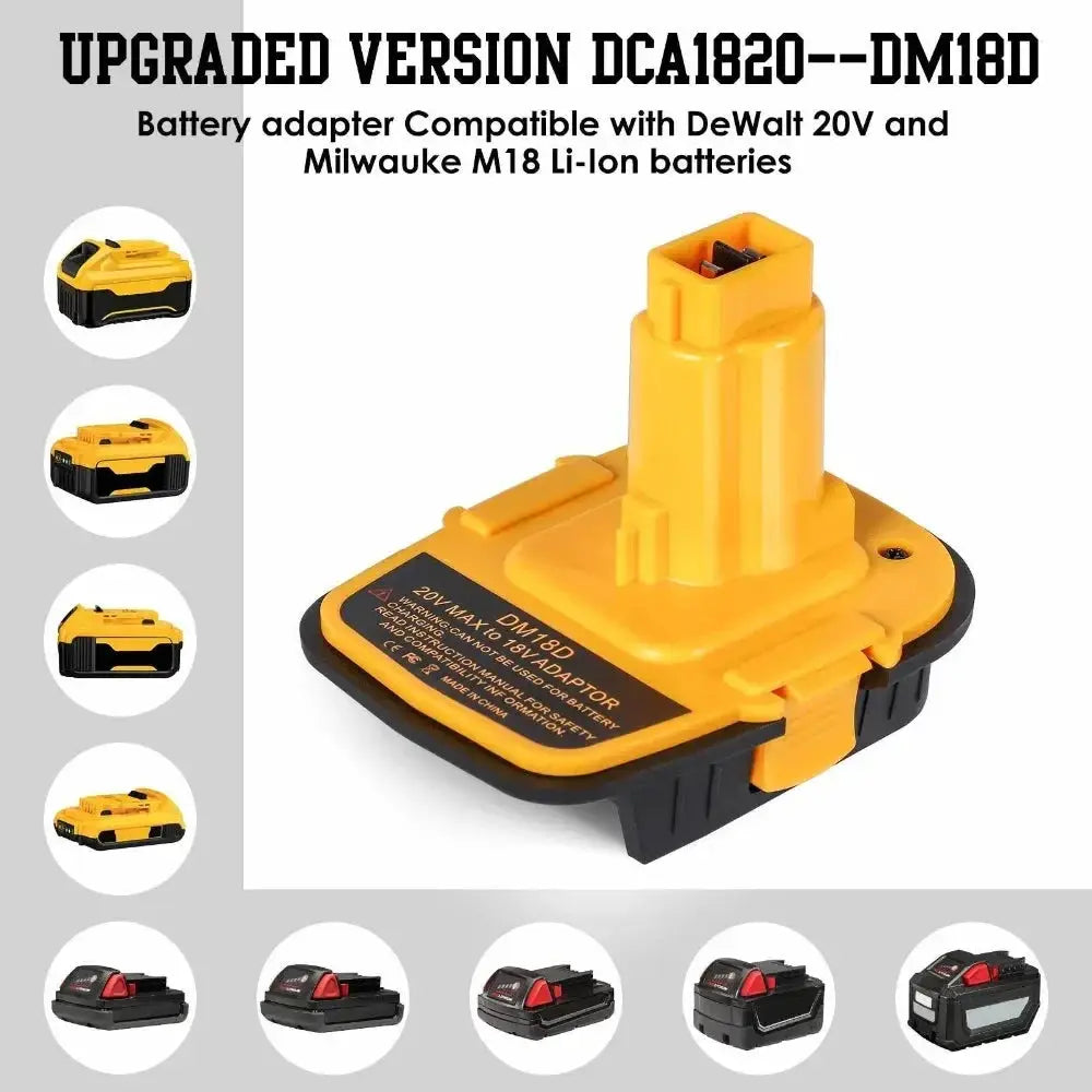 USB Battery Adapter For 20V Tools Use With 18V Batteries