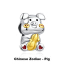 Sterling Silver Charm Fortune Cat