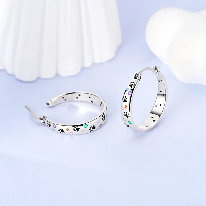 Mula Sterling Silver Hoops Earrings