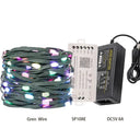 Dream Color WS2812B Addressable LED String Lights 5V Outdoor Waterproof