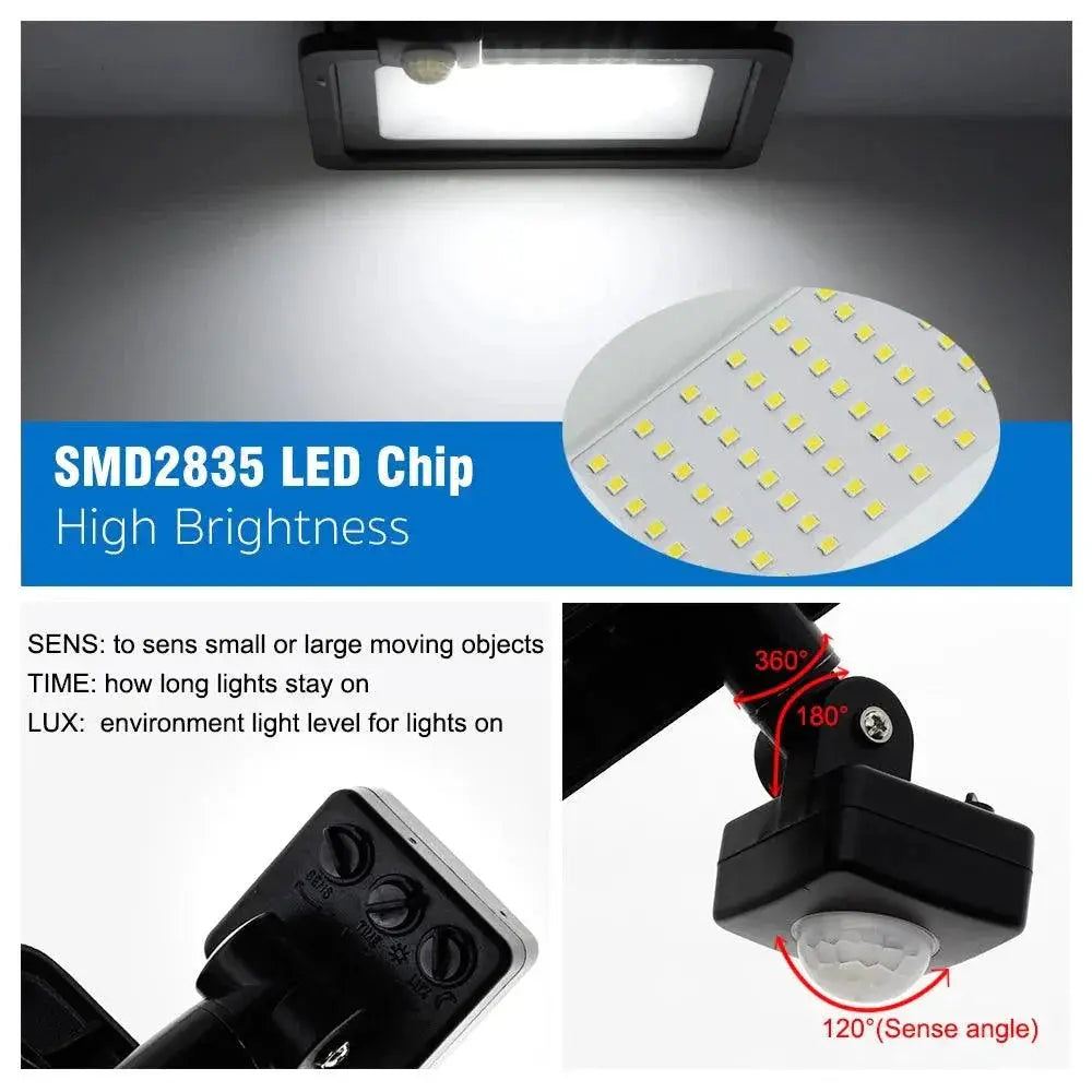Led Floodlight With PIR Motion Sensor IP66 AC220V White