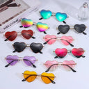 Vintage 90s Heart-Shaped Sunglasses with UV400 Protection