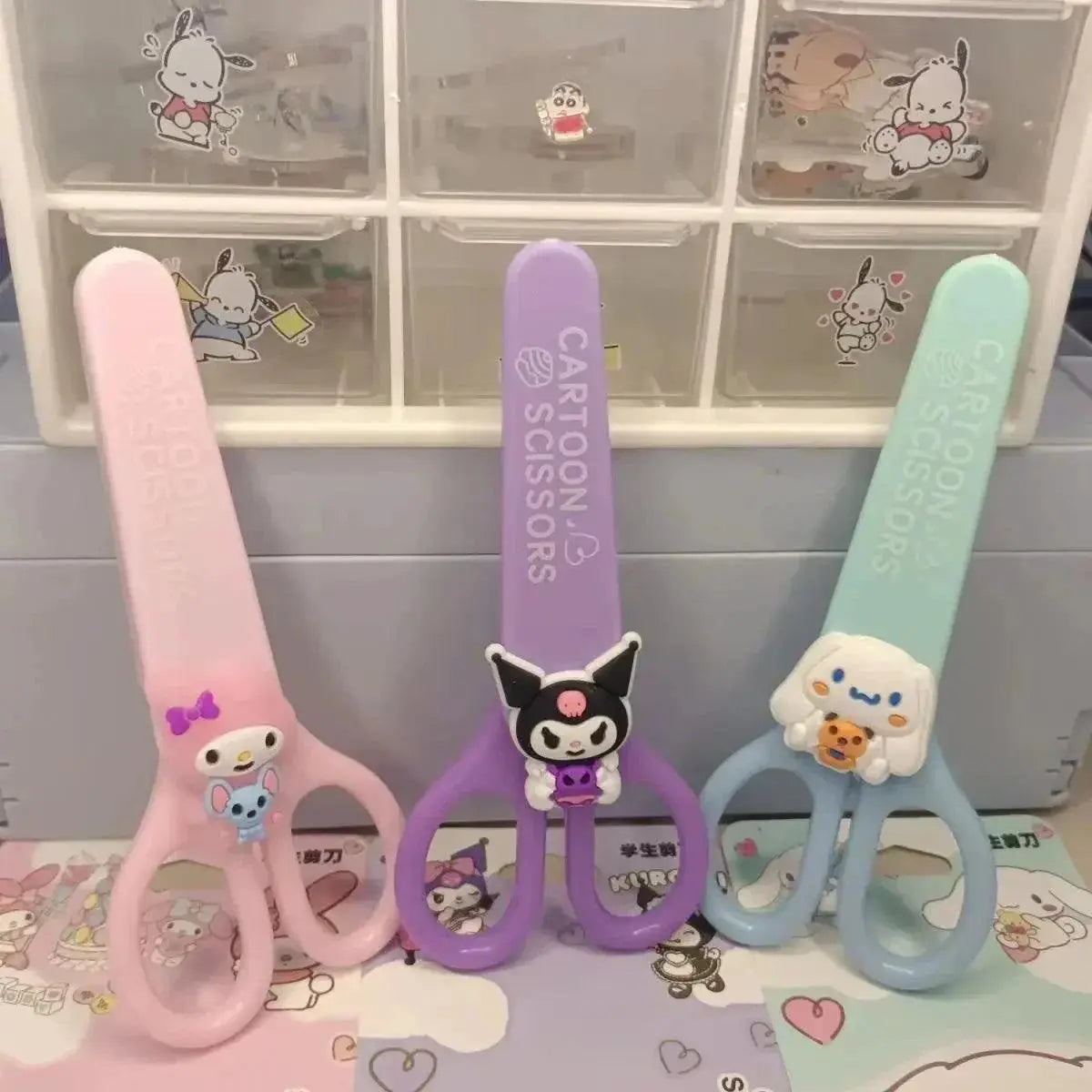 Sanrio Characters Scissors For Cute Kids Stationery Set