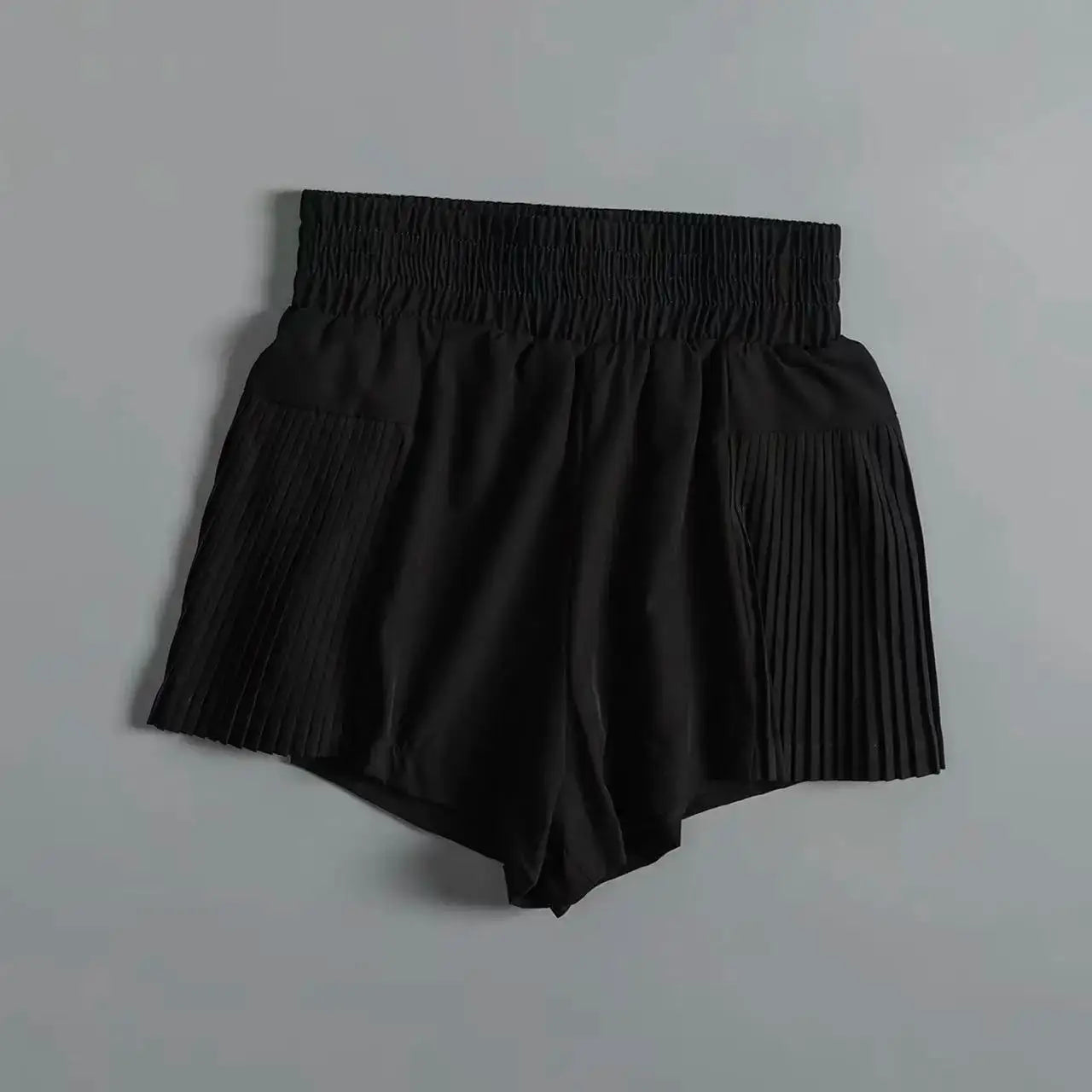 Women's Sports Shorts with Pockets, Quick-drying Shorts High-waisted Faux Two-piece Yoga Pants Running And Fitness Shorts summer