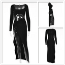 Allure Elegance Maxi Dress Sophisticated Autumn Clubwear