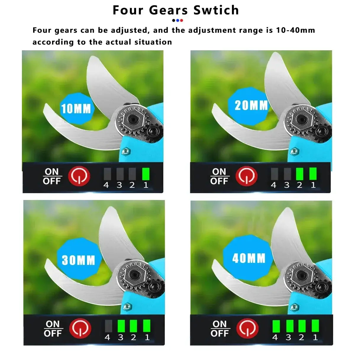 Cordless Brushless Electric Pruning Shears Extension Pole