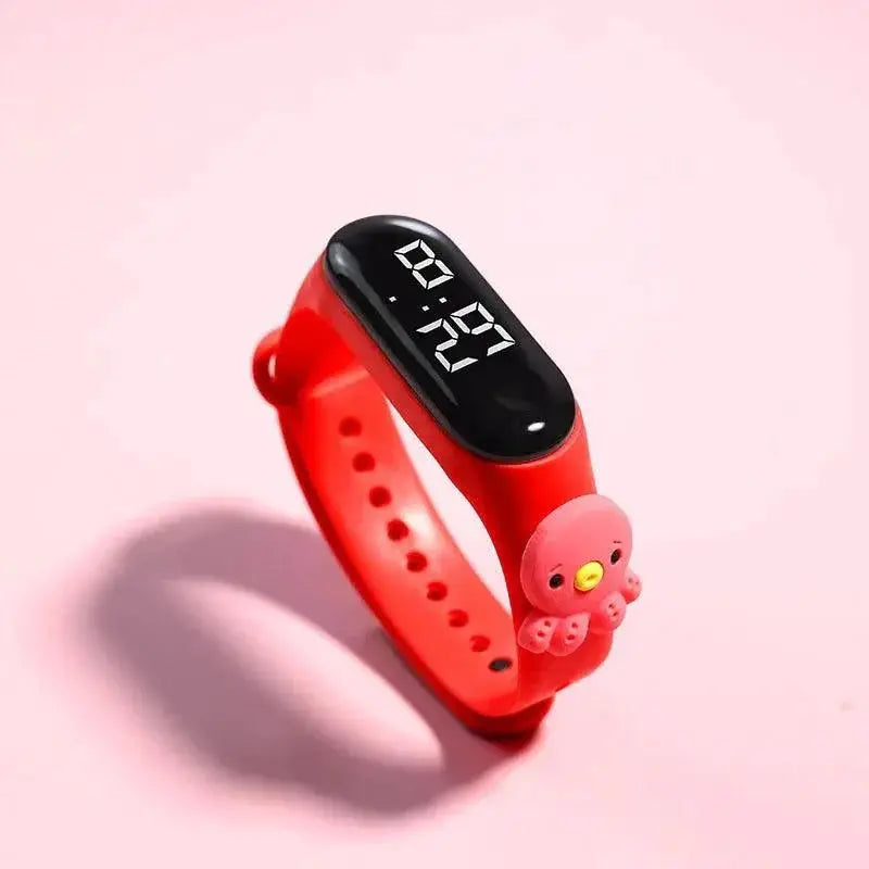 Smart LED Girls Watch Fashionable Waterproof Timepiece