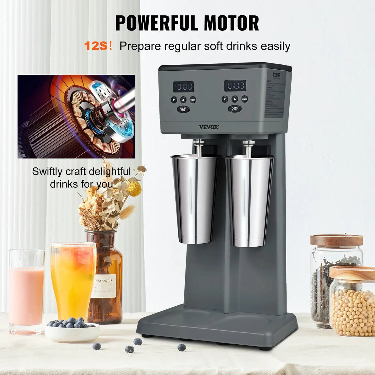 VEVOR Milk shake x Maker Electric Milkshake Machine Commercial — product view 2