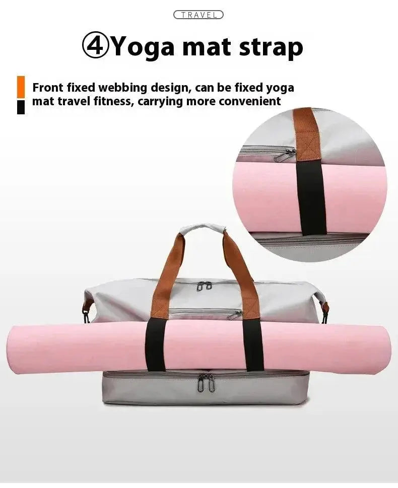 Travel Gym Bag Portable Duffle Carry On Fitness And Travel