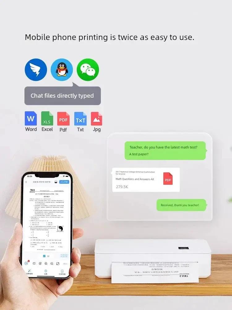 Zero Ink Cloud WiFi Micro Printer DLK A4P Portable