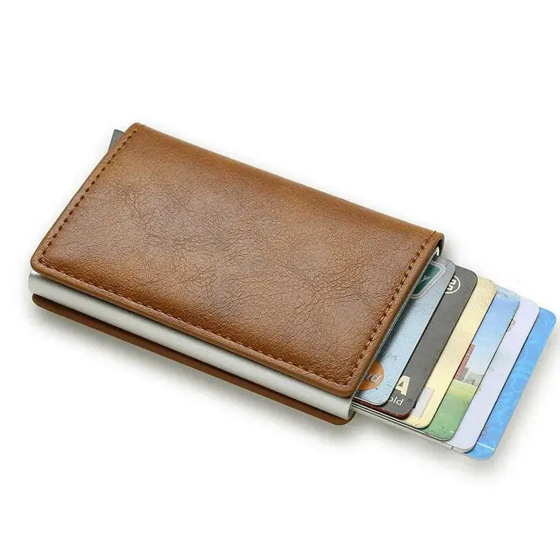 RFID Leather Wallet Stylish Card Holder For Organization