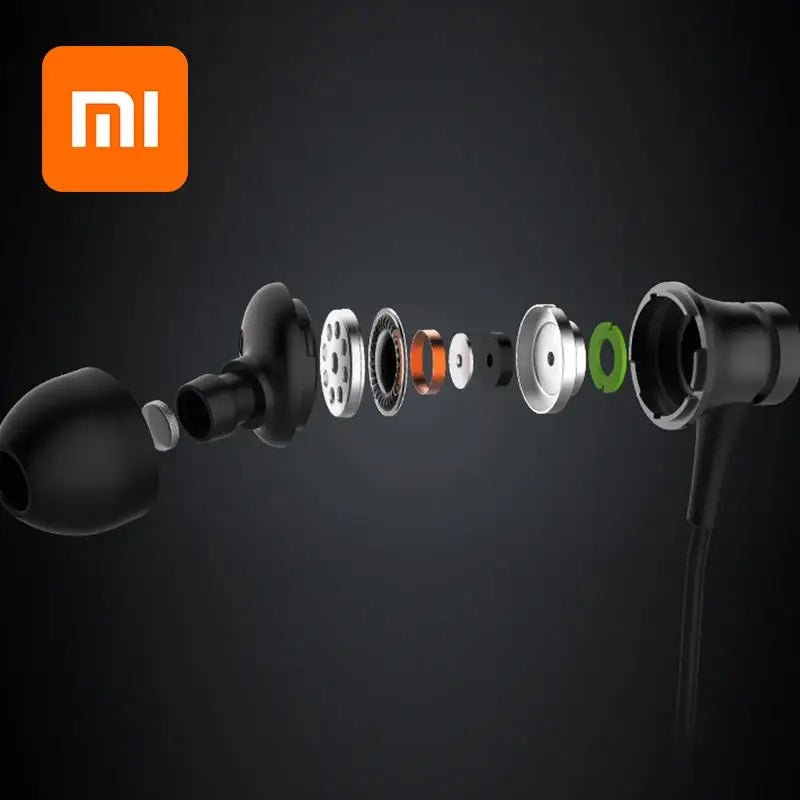 Original Xiaomi Piston 3 Earphone Bass Wired 3.5MM In-ear Sport Headphone with Mic Headset for Phone Xiaomi Samsung Huawei