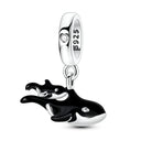Charm Silver Animal Pendant Beaded