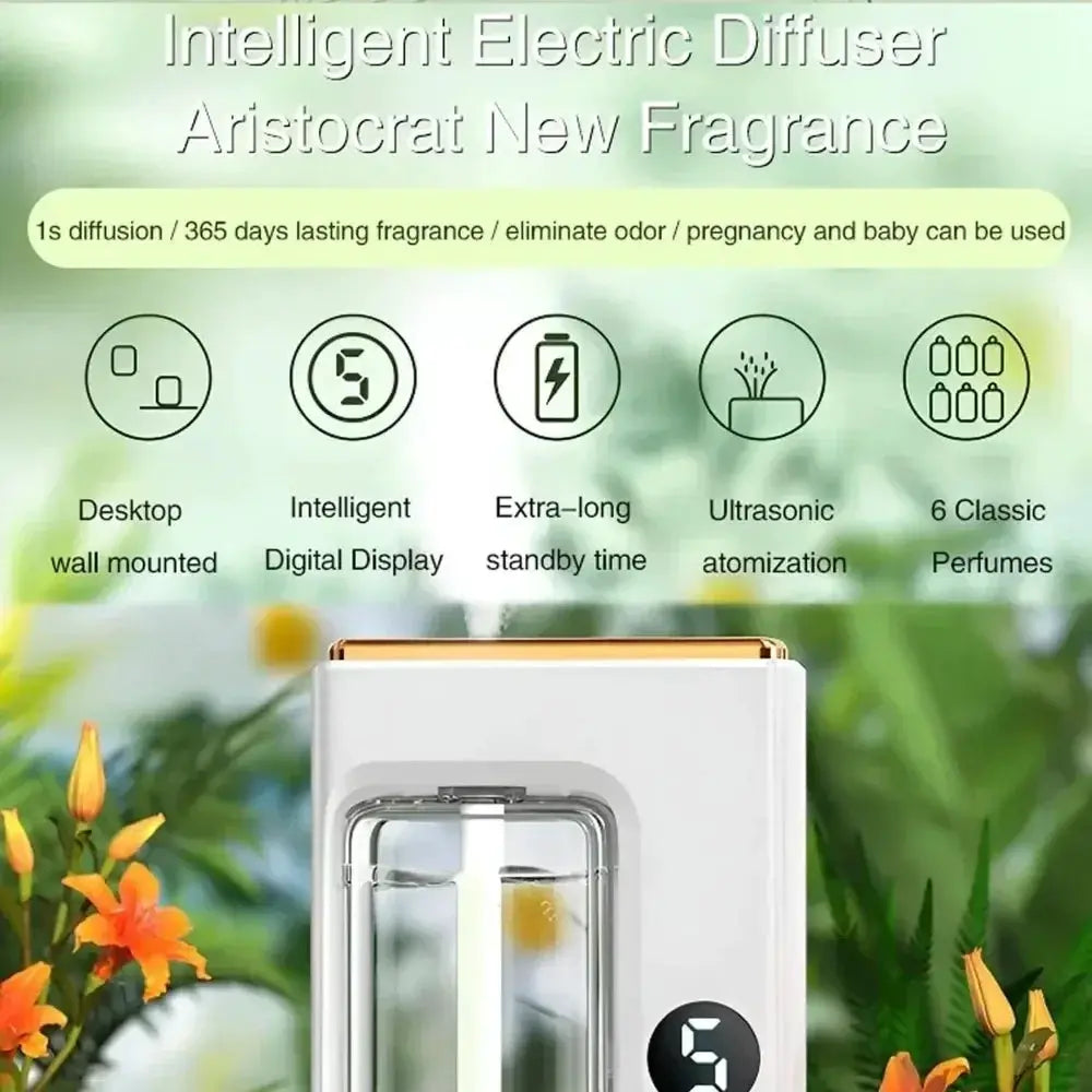 Wall Mounted Aromatherapy Diffuser Rechargeable Freshener