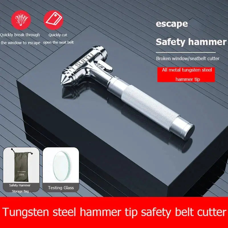 Emergency Aluminum Alloy Safety Hammer With Window Breaker