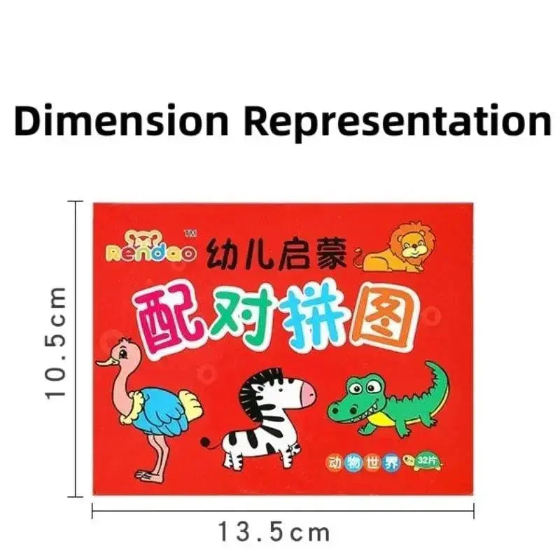 Montessori Animal Puzzle Cards for Cognitive Development