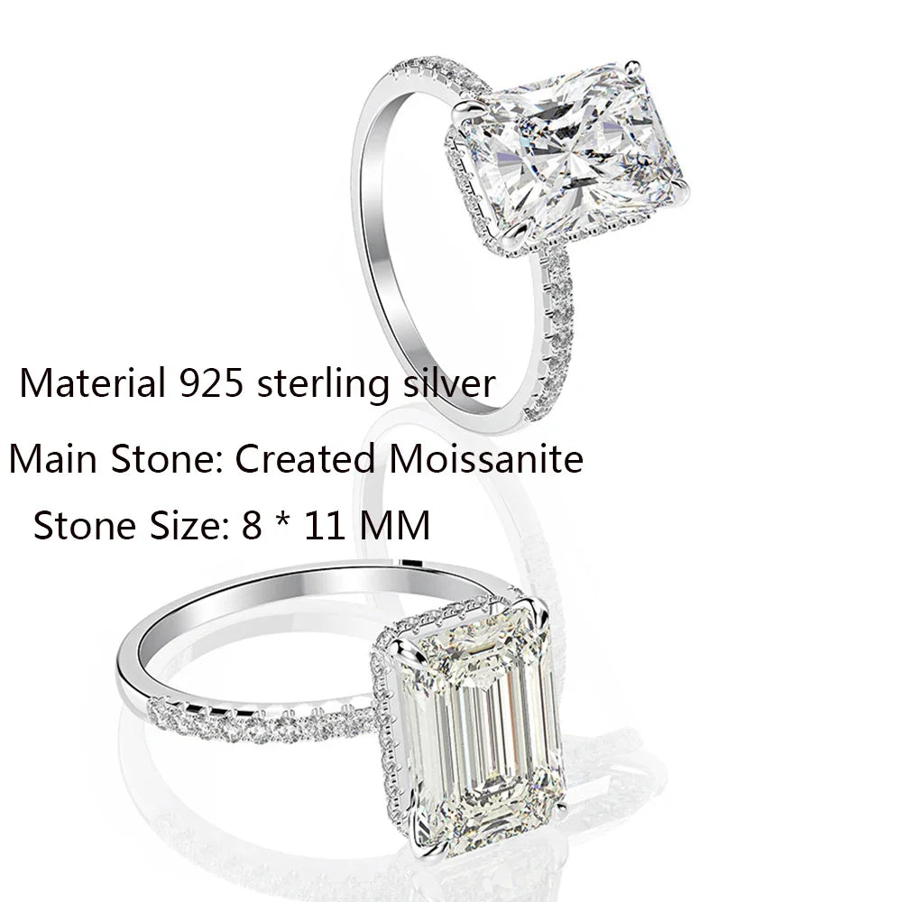 Moissanite Jewelry in Sterling Silver 925 sterling silver — product view 4