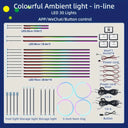 OurLum 30in1 Symphony Car Ambient Light RGB 128 Color LED Strip Ambience