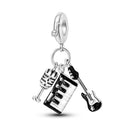 Silver Plated Charm Pet Unicorn