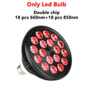E27 Red And Near Infrared LED Lamp With Adjustable Stand 18 LEDs Pain Relief