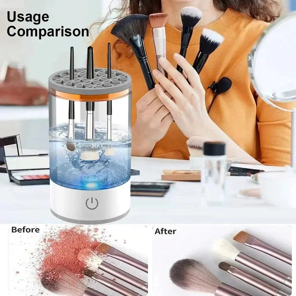 Rechargeable Electric Makeup Brush Cleaner - OurLum.com