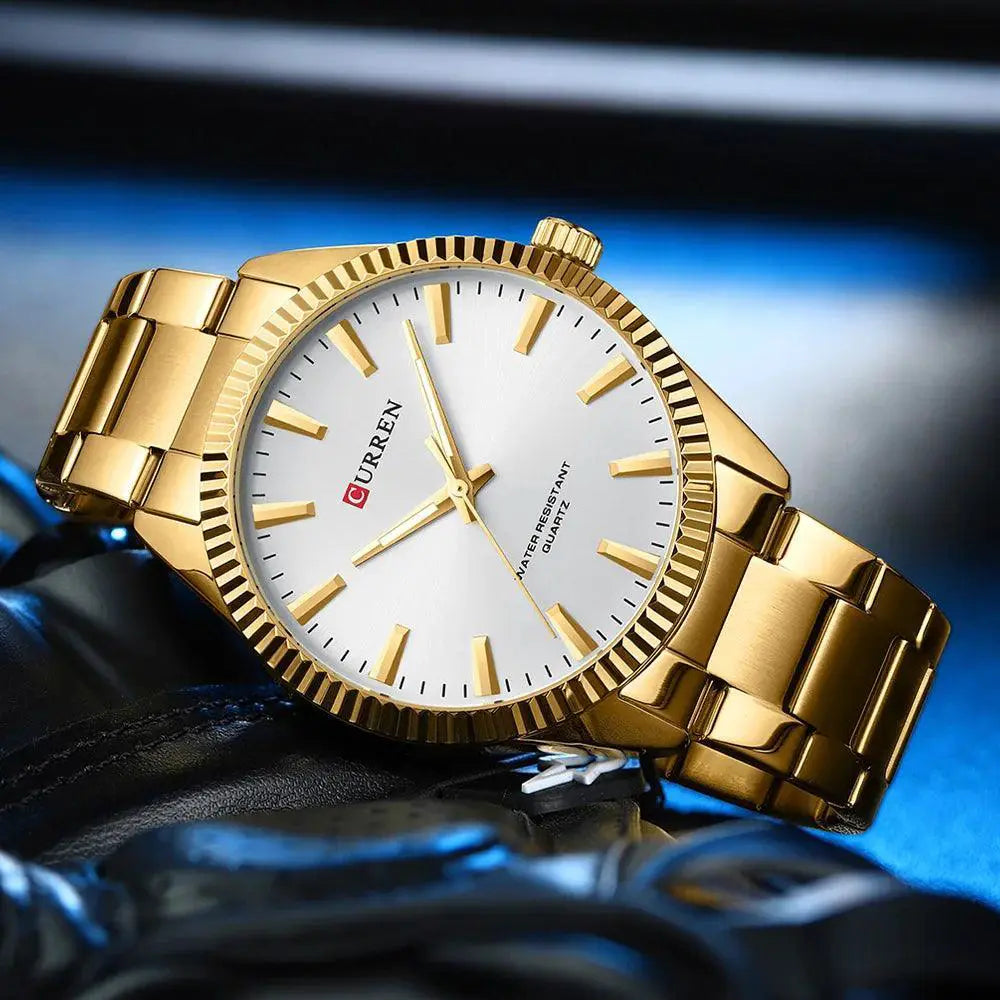 Men's Stainless Steel Business Watch Luxury Timepiece