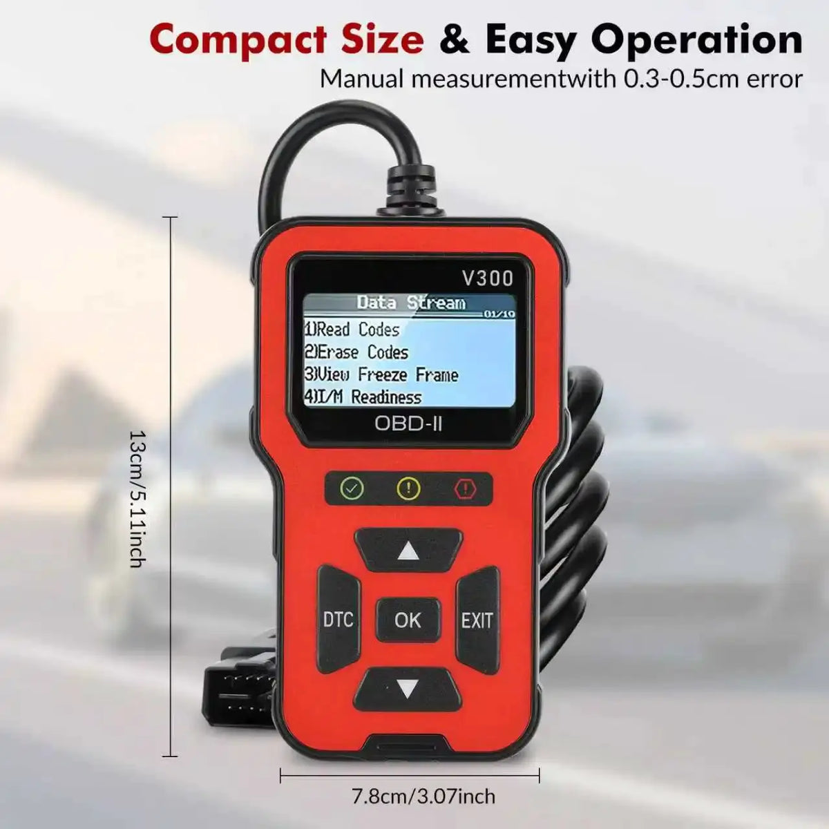 V300 OBD2 Scanner Auto Car Diagnostic Tool with Color Screen ABS ECU ODB2 Auto Scanner Vehicle Diagnostic Tool