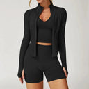 Yoga Set Seamless Fitness Suit Women 3 Piece