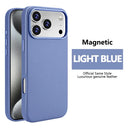 Magnetic Leather IPhone Case - Shockproof Magsafe