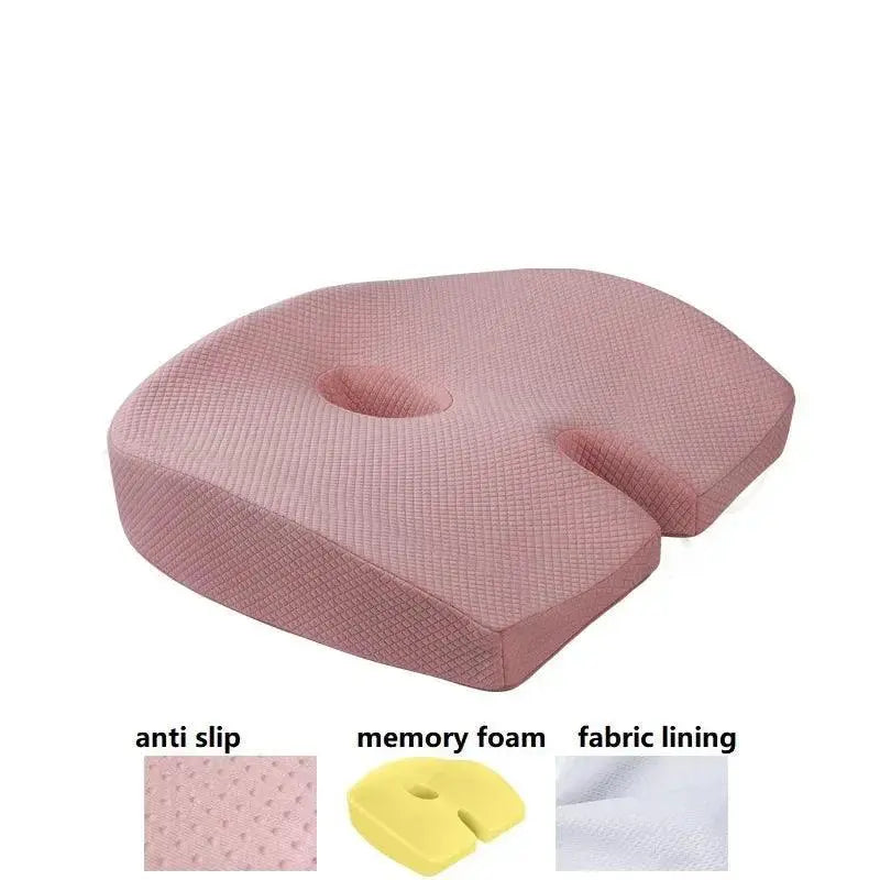 Ergonomic Memory Foam Seat Cushion Tailbone Pain Relief