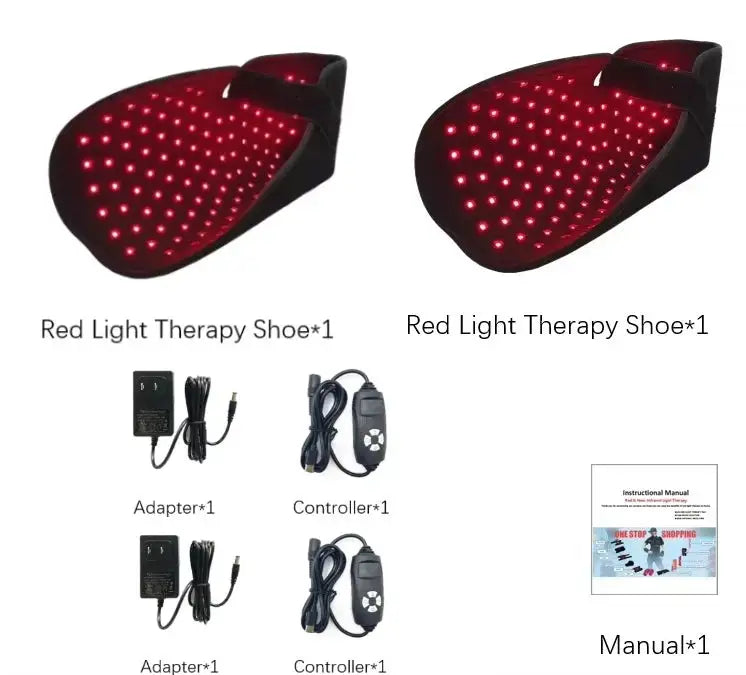 Red Light Therapy for Feet,Infrared Light Therapy Shoes Wraps Toes & Ankle,Led Near Infrared Light Boots,Adjustable Power & Time