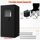 Portable Steam Sauna for Home Spa Tent with 1600W Steamer