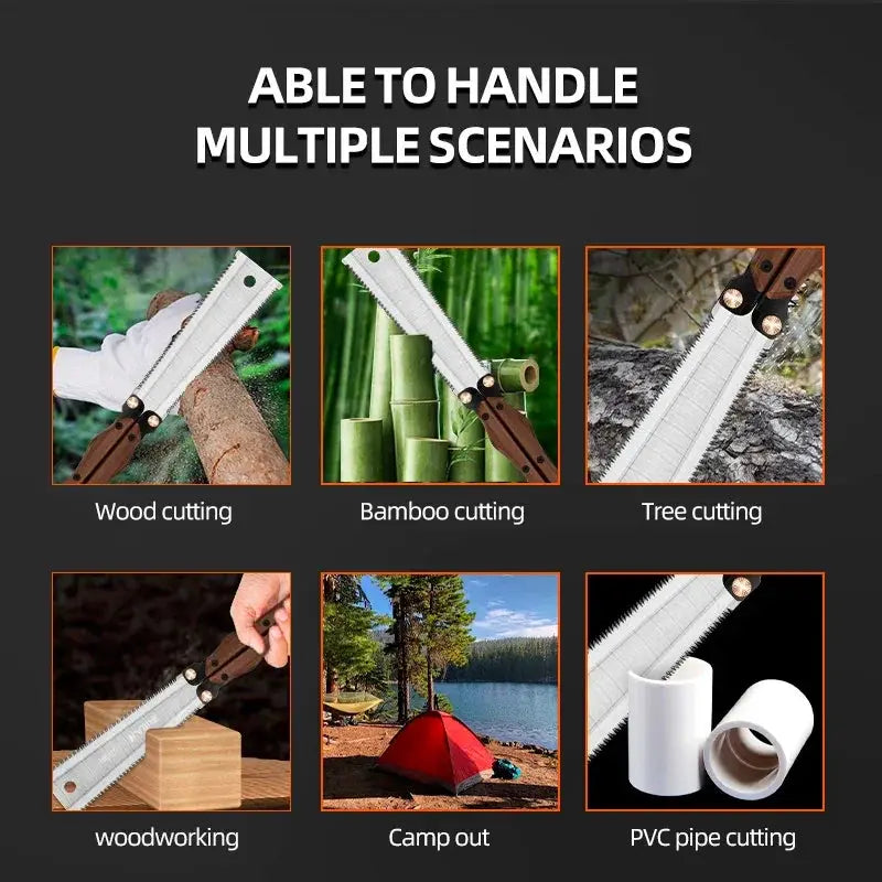 Airaj Double Sided Folding Saw Gardening Pruning Tool