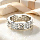 Sterling Silver Sterling Silver Moissanite Ring