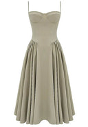 New Fashion Sexy Backless One Cut Collar Strap Dress